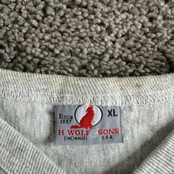 VTG Virginia Cavaliers H Wolf & Sons Shirt Mens XL Football Single Stitch 90s - Picture 6 of 16